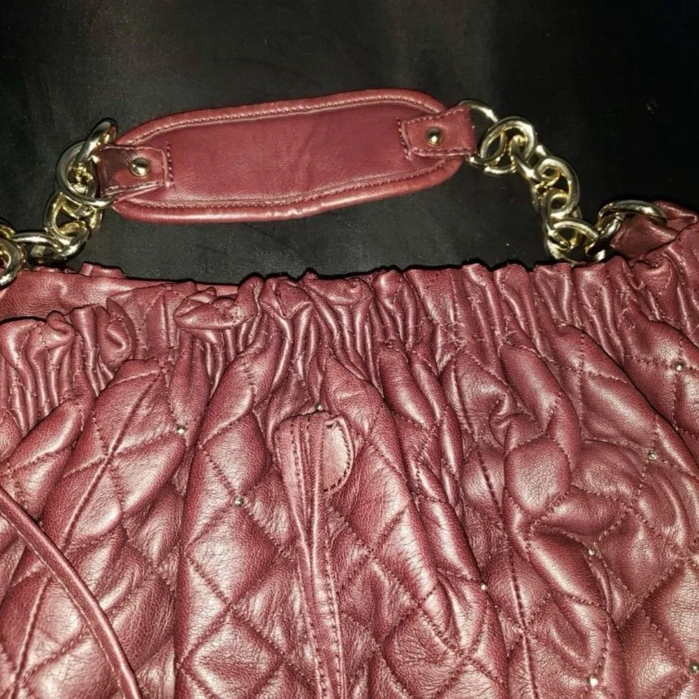 BCBGMaxazria Shoulder burgundy maroon gold stud
Bag - Picture 3 of 5